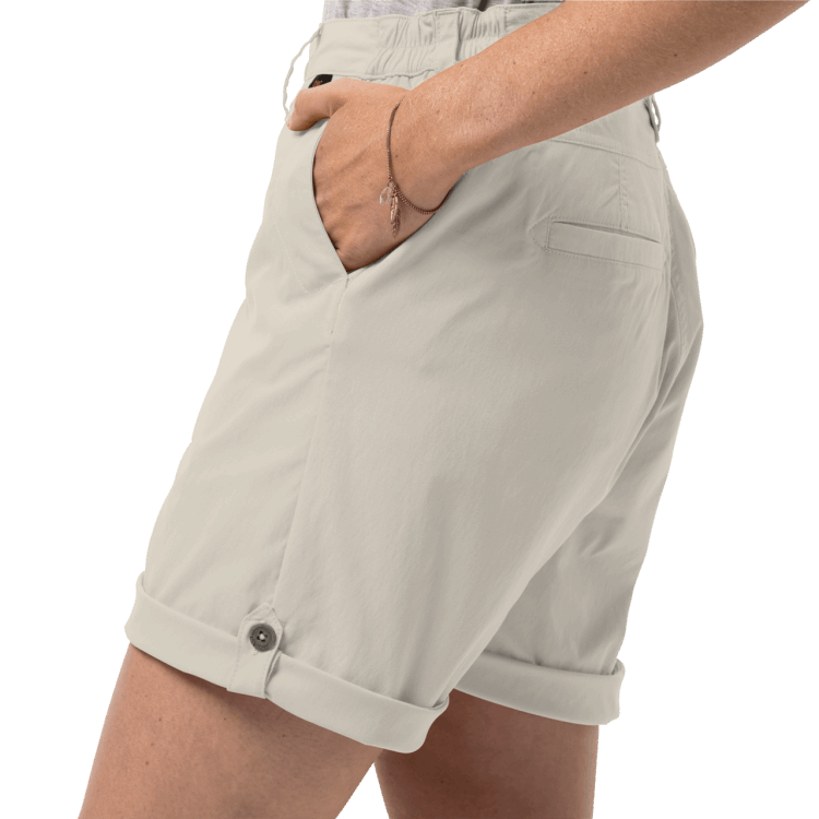 Hot Dusty Grey Women's Desert Shorts Brand Jack Wolfskin