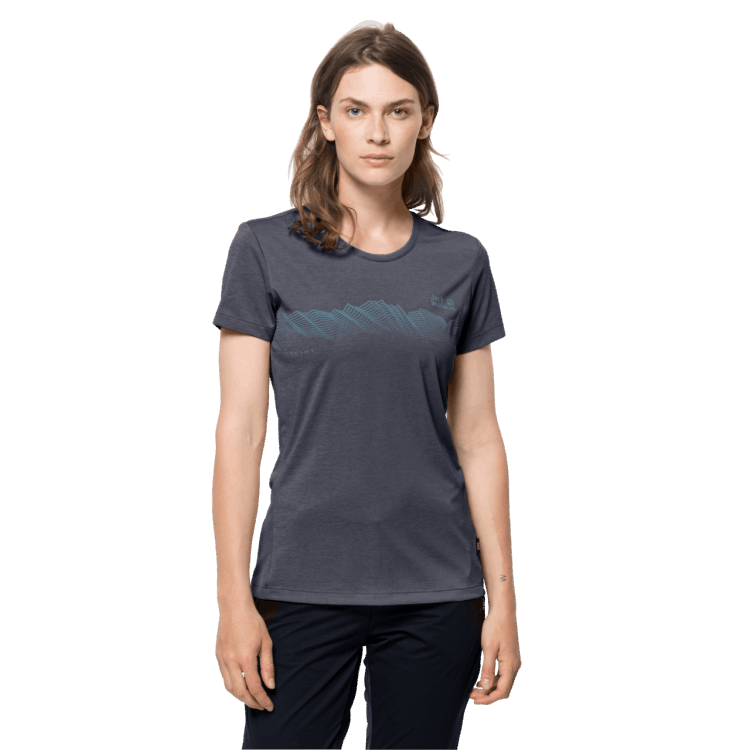 Origin Graphite Women's Crosstrail Graphic T Brand Jack Wolfskin