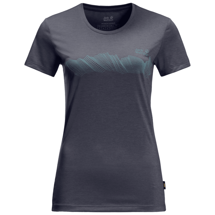 Origin Graphite Women's Crosstrail Graphic T Brand Jack Wolfskin