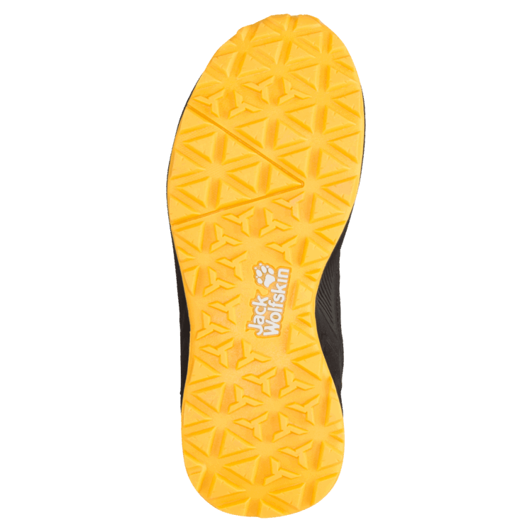 Black-Burly Yellow Xt Fashion Brand Jack Wolfskin Kid's Woodland Low Vc