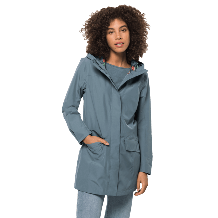Brands Brand Jack Wolfskin Teal Grey Women's Cape York Paradise Coat