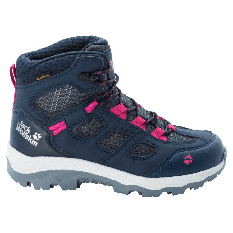 Dark Blue-Pink New Brand Jack Wolfskin Kid's Vojo Texapore Mid