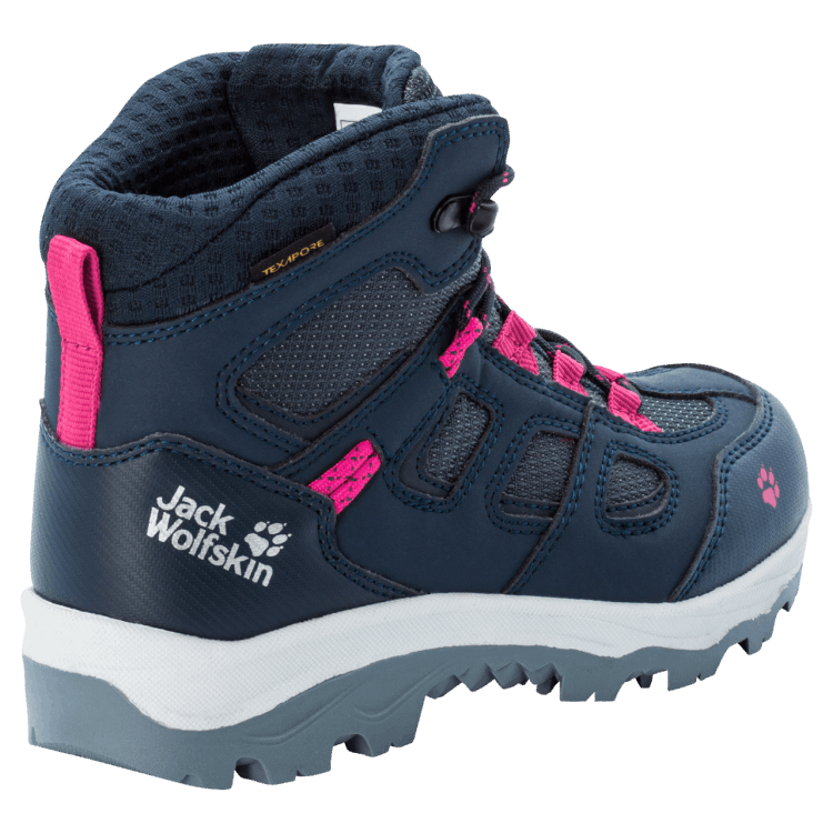 Dark Blue-Pink New Brand Jack Wolfskin Kid's Vojo Texapore Mid
