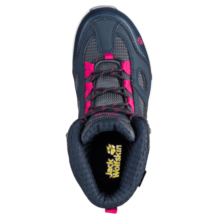 Dark Blue-Pink New Brand Jack Wolfskin Kid's Vojo Texapore Mid