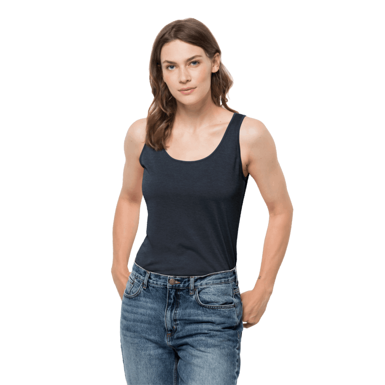 Women's Pack & Go Tank Night Blue Original Brand Jack Wolfskin