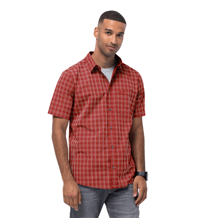 Mexican Pepper Checks Origin Brand Jack Wolfskin Men's Hot Springs Shirt