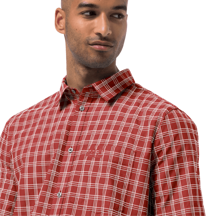 Mexican Pepper Checks Origin Brand Jack Wolfskin Men's Hot Springs Shirt