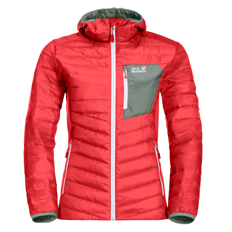 Fashion Tulip Red Women's Routeburn Jacket Brand Jack Wolfskin