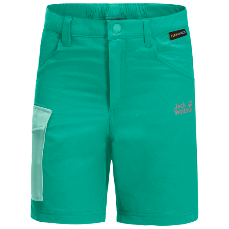 Kid's Active Shorts Brand Brand Jack Wolfskin Deep Mint
