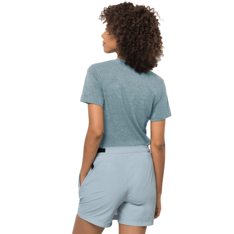Fashion Brand Jack Wolfskin Women's Ocean Love T Teal Grey