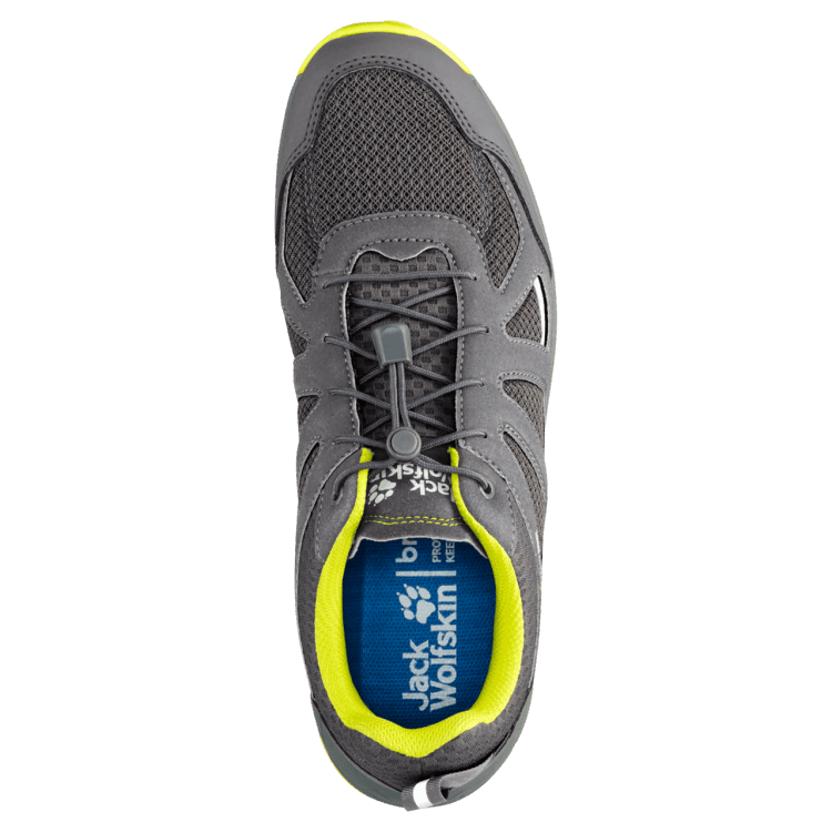 Grey-Lime Men's Woodland 2 Vent Low Collection Brand Jack Wolfskin