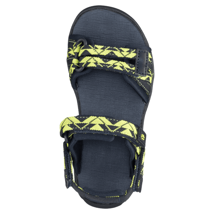 Blue-Lime Kid's 2 In 1 Sandal Origin Brand Jack Wolfskin