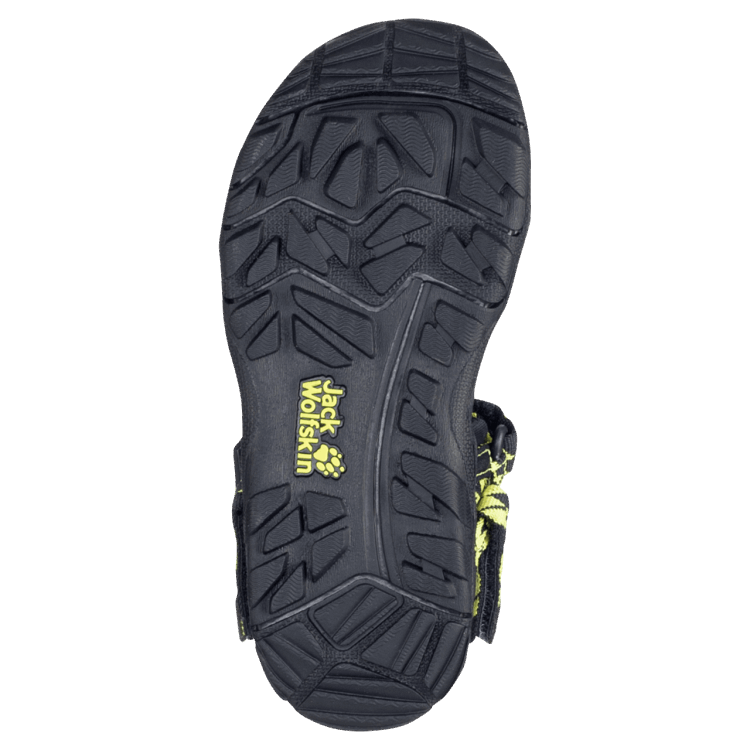 Blue-Lime Kid's 2 In 1 Sandal Origin Brand Jack Wolfskin