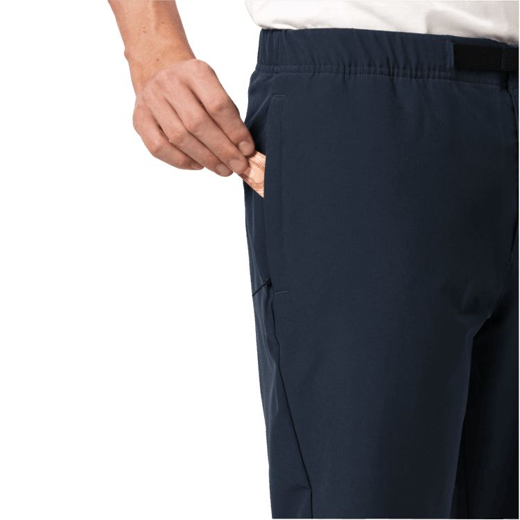 Men's Summer Lifestyle Pants Best Night Blue Brand Jack Wolfskin
