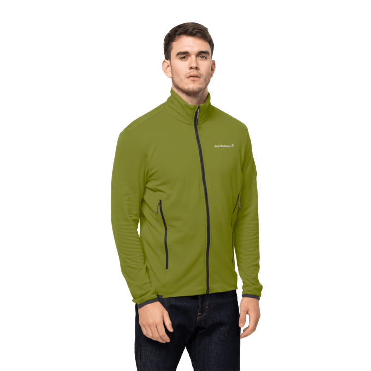 Golden Cypress Men's Dna Fleece New Brand Jack Wolfskin