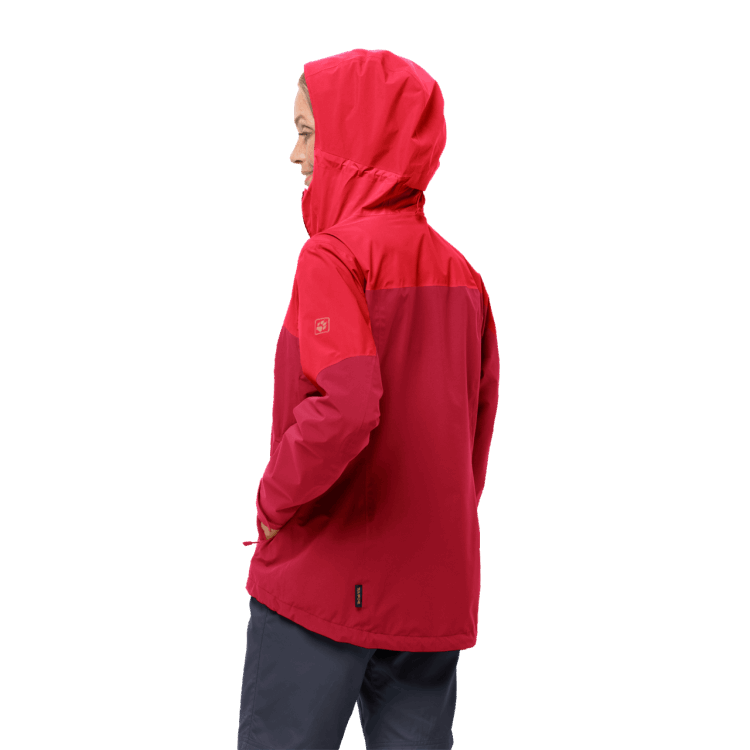 Bright Scarlet Collections Women's Go Hike Jacket Brand Jack Wolfskin