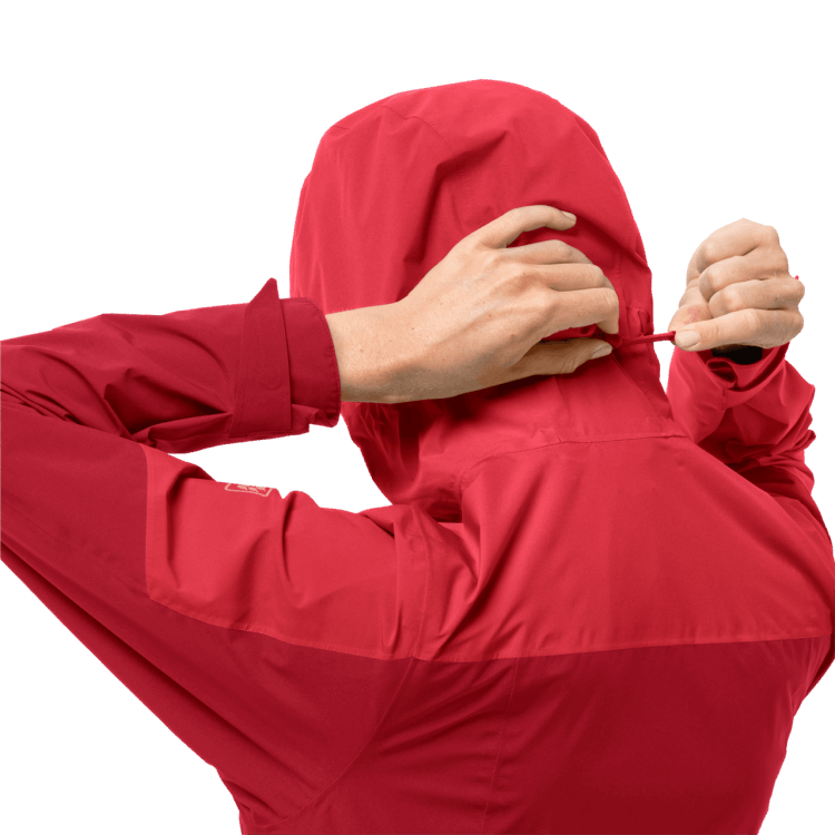 Bright Scarlet Collections Women's Go Hike Jacket Brand Jack Wolfskin