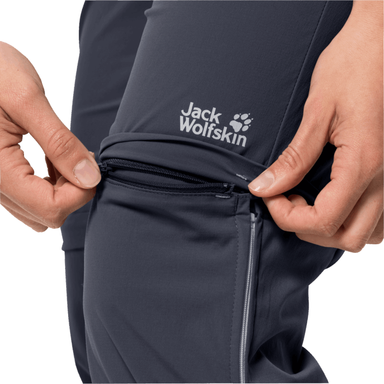 Original Brand Jack Wolfskin Graphite Women's Overland Zip Away