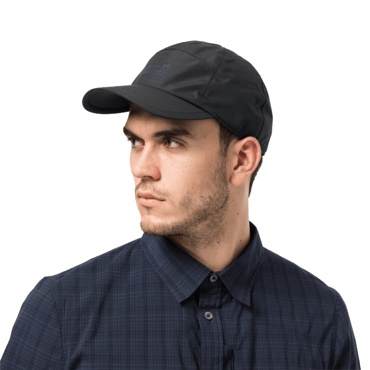 Origins Brand Jack Wolfskin Black Texapore Ecosphere Base Cap
