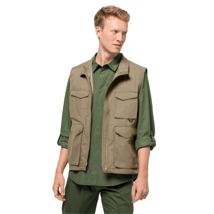 Men's Lakeside Trip Vest Brand Sand Dune Brand Jack Wolfskin