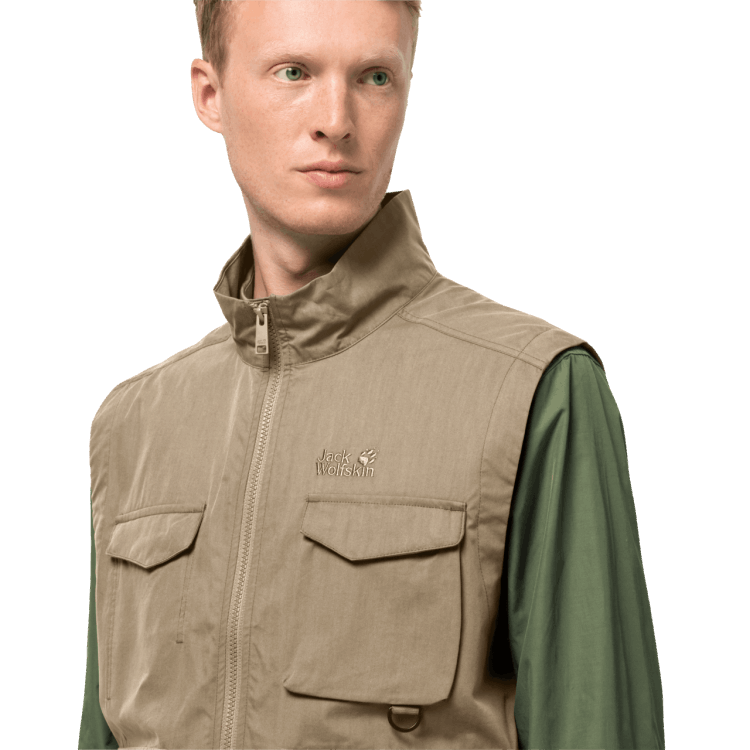 Men's Lakeside Trip Vest Brand Sand Dune Brand Jack Wolfskin