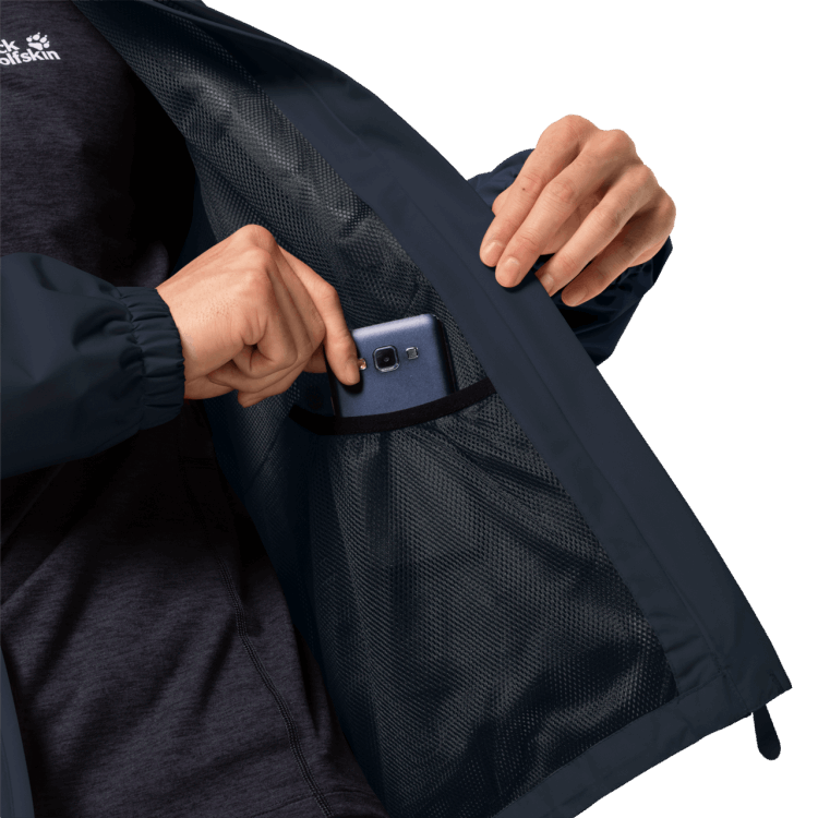 Men's Stormy Point Jacket Night Blue New Brand Jack Wolfskin