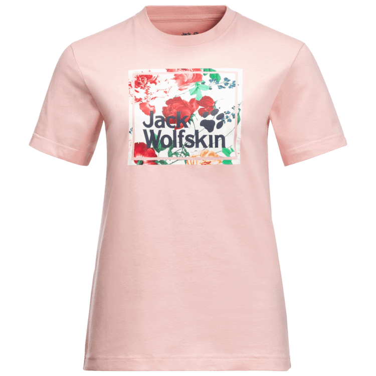 Brand Jack Wolfskin Women's Flower Logo T Collection Light Blush
