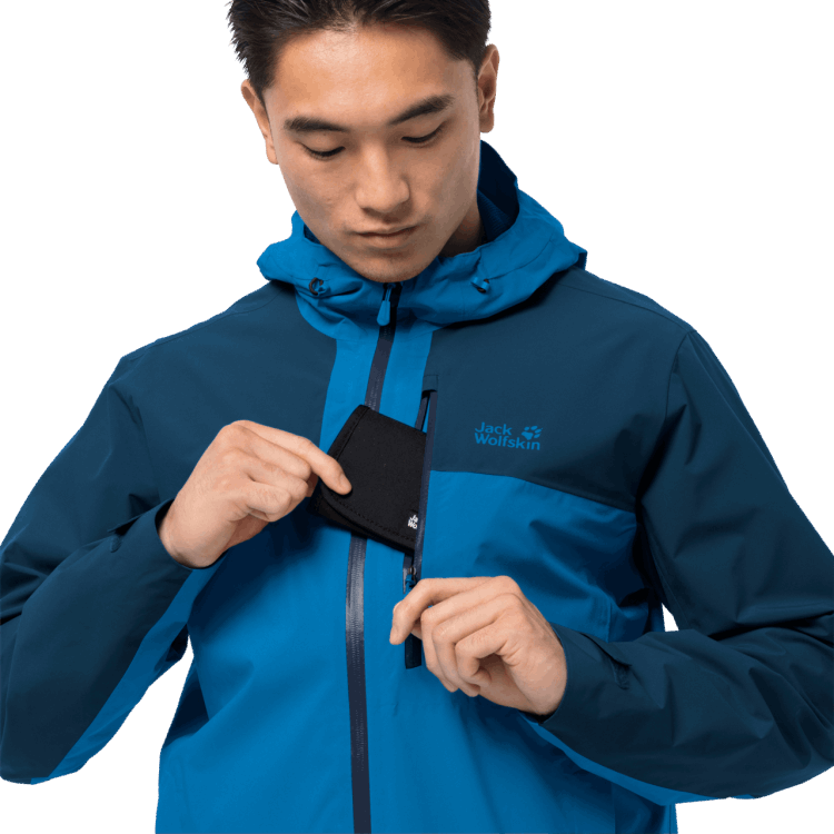 Brand Jack Wolfskin Men's Go Hike Jacket Hot Blue Pacific