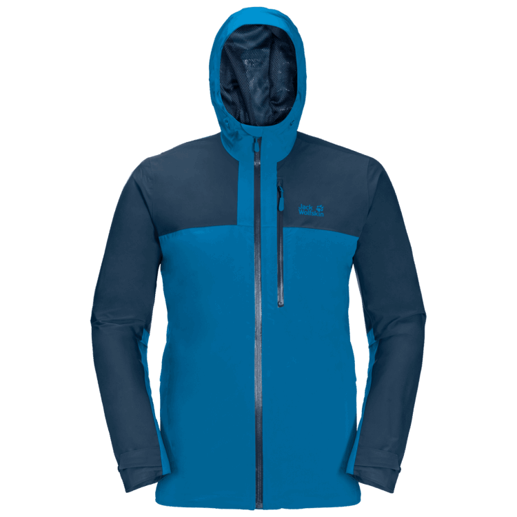Brand Jack Wolfskin Men's Go Hike Jacket Hot Blue Pacific
