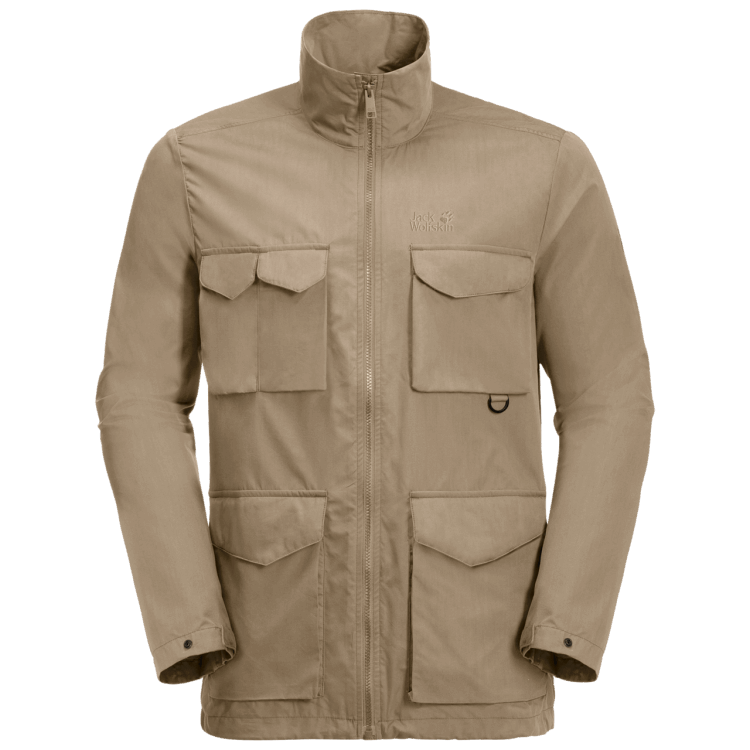 Men's Lakeside Trip Jacket Sand Dune Origin Brand Jack Wolfskin