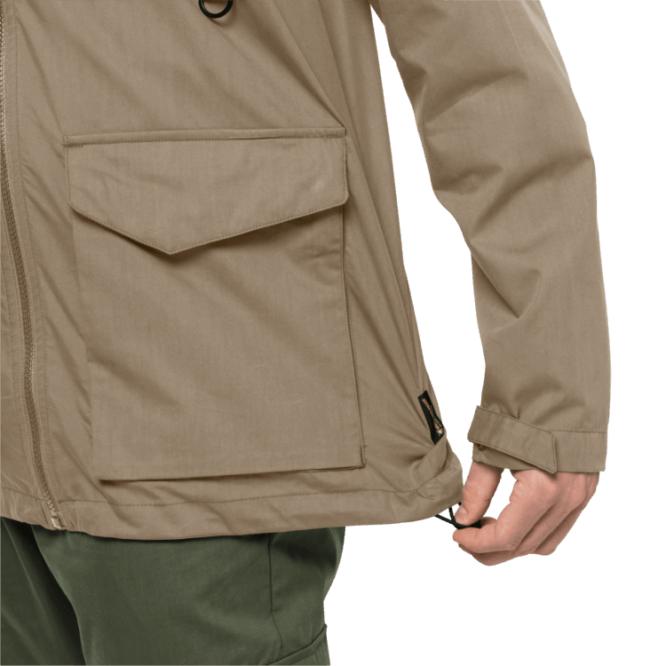 Men's Lakeside Trip Jacket Sand Dune Origin Brand Jack Wolfskin