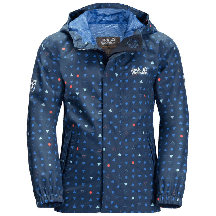 Kid's Tucan Dotted Jacket Dark Indigo Allover Original Brand Jack Wolfskin
