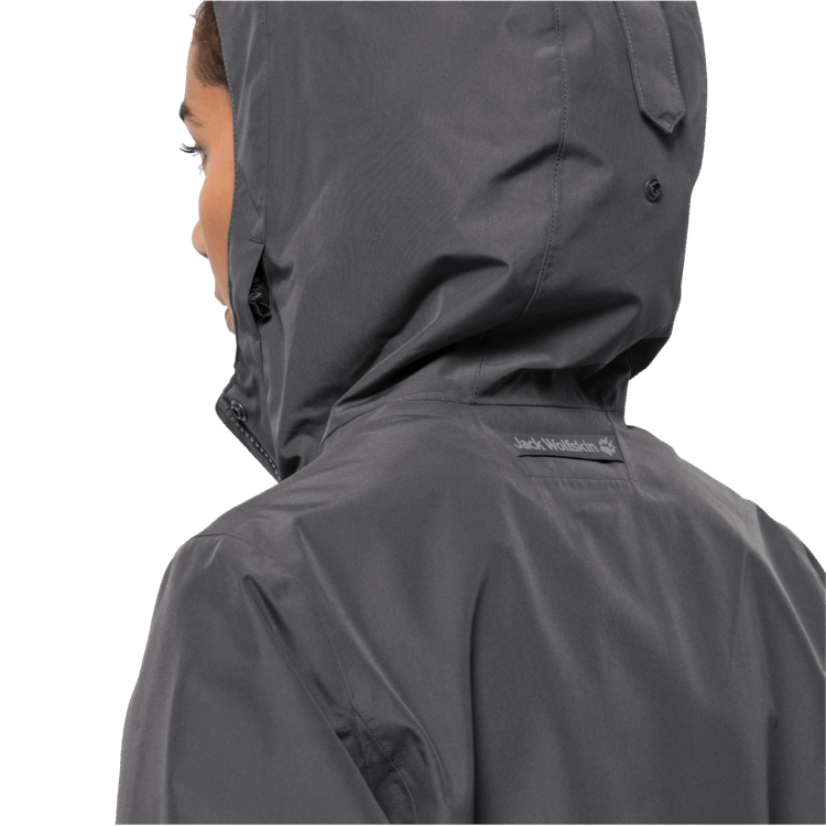 Original Brand Jack Wolfskin Women's Cape York Paradise Coat Asphalt