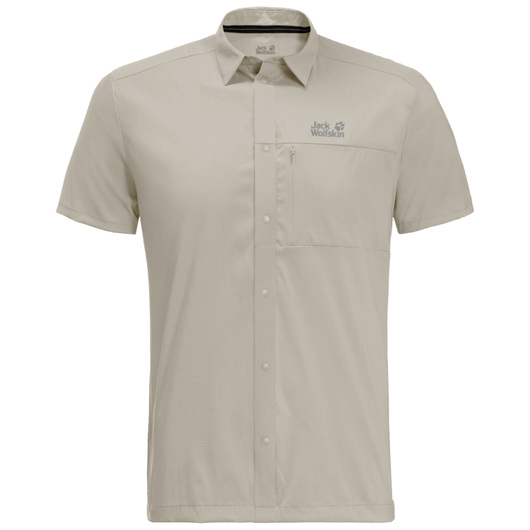 Men's Pack & Go Shirt Brands Brand Jack Wolfskin Dusty Grey