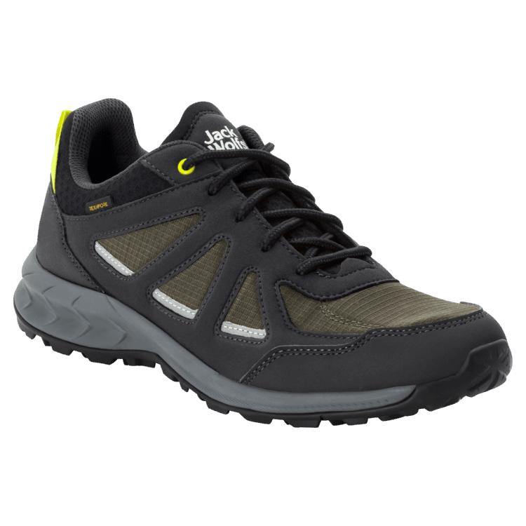 Khaki-Green New Men's Woodland 2 Texapore Low Brand Jack Wolfskin