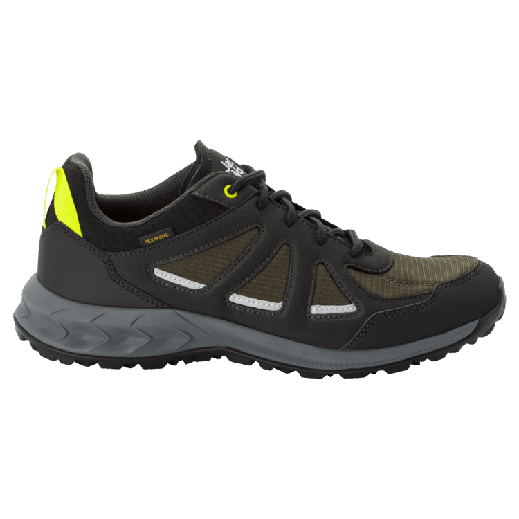 Khaki-Green New Men's Woodland 2 Texapore Low Brand Jack Wolfskin
