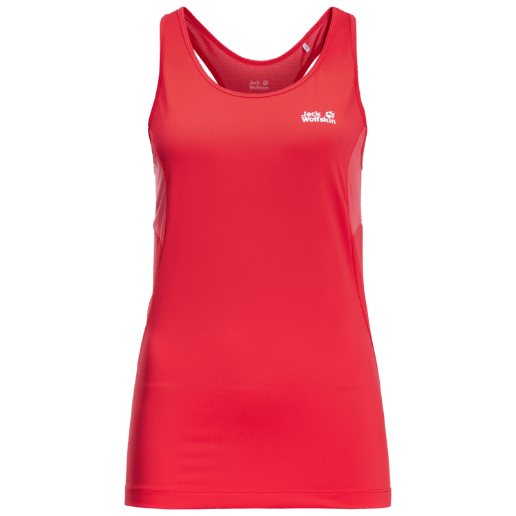 Women's Narrows Tank Brand Jack Wolfskin Tulip Red Origin