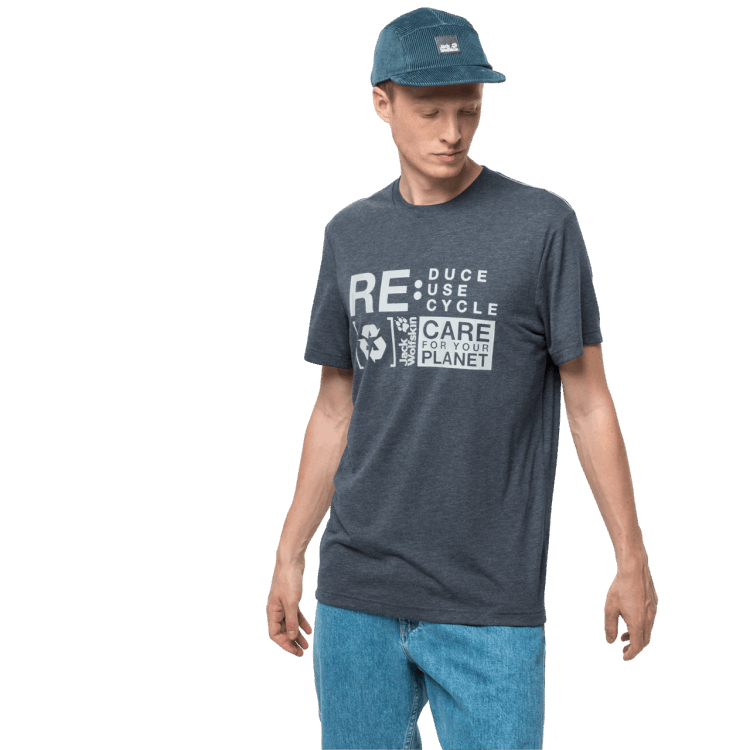 Dark Slate Brand Jack Wolfskin Men's Nature Relief T Hot