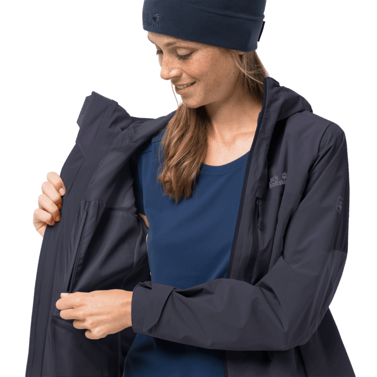 Graphite Brand Jack Wolfskin New Women's Go Hike Jacket