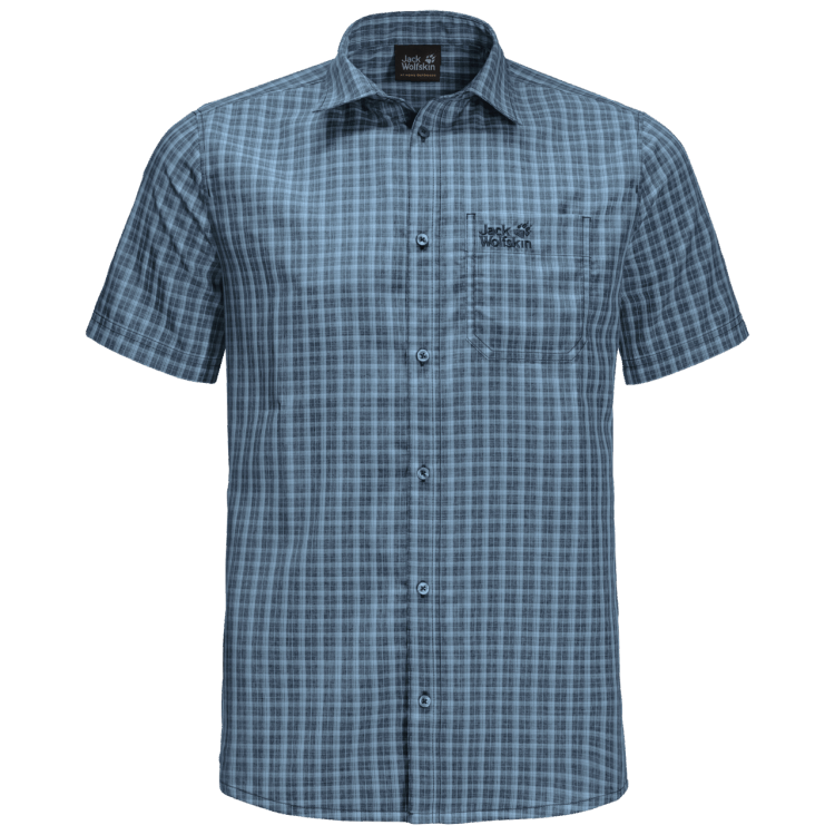 Brand Jack Wolfskin Night Blue Checks Brands Men's El Dorado Shirt