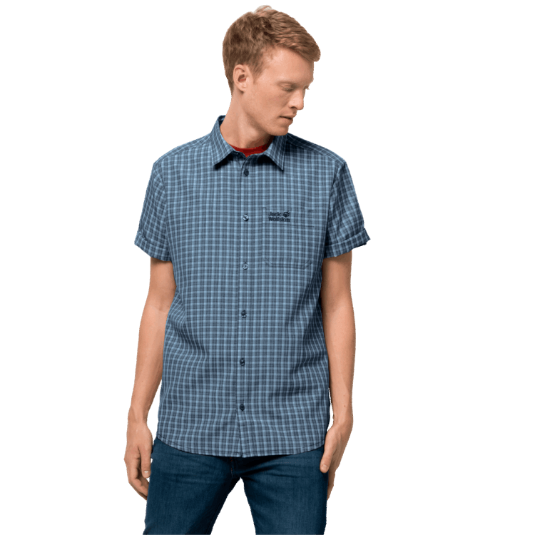 Brand Jack Wolfskin Night Blue Checks Brands Men's El Dorado Shirt