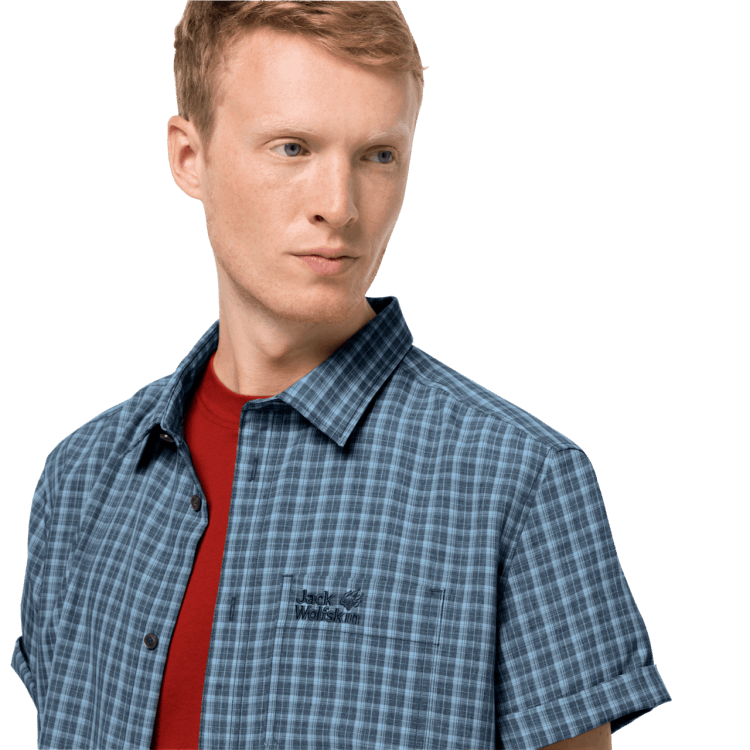 Brand Jack Wolfskin Night Blue Checks Brands Men's El Dorado Shirt