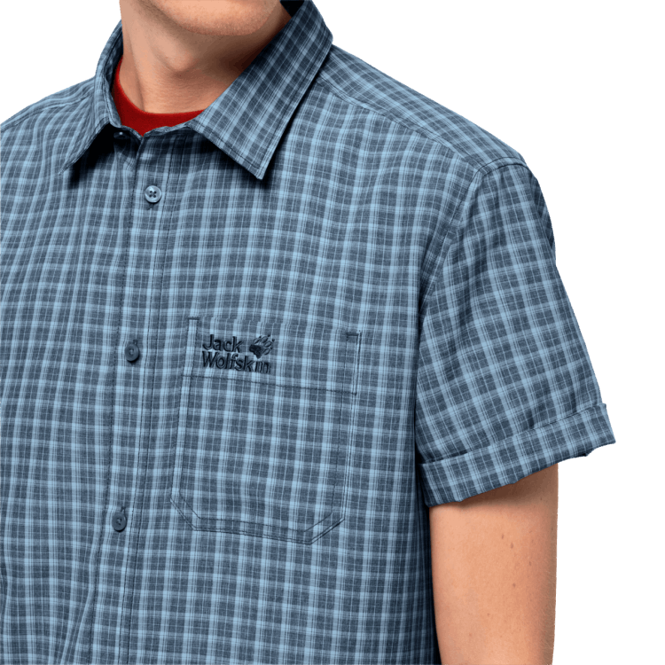 Brand Jack Wolfskin Night Blue Checks Brands Men's El Dorado Shirt