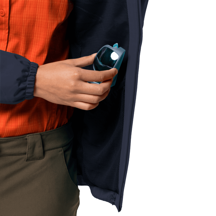 Brand Jack Wolfskin Midnight Blue Original Women's Stormy Point Jacket