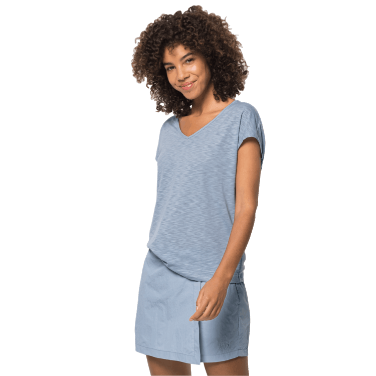 Fashion Brand Jack Wolfskin Blue Fog Women's Travel T