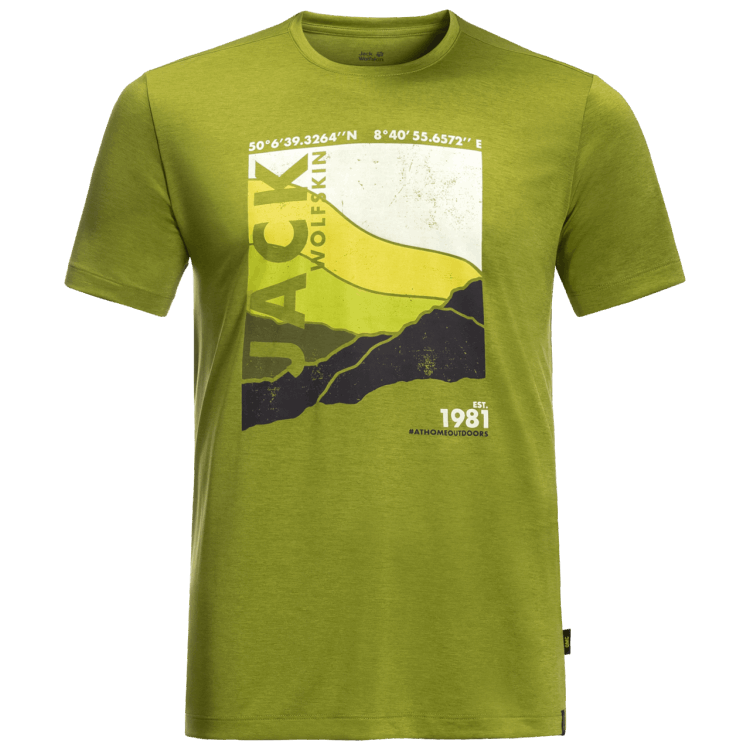 Brand Jack Wolfskin Golden Cypress Collection Men's Crosstrail Graphic T