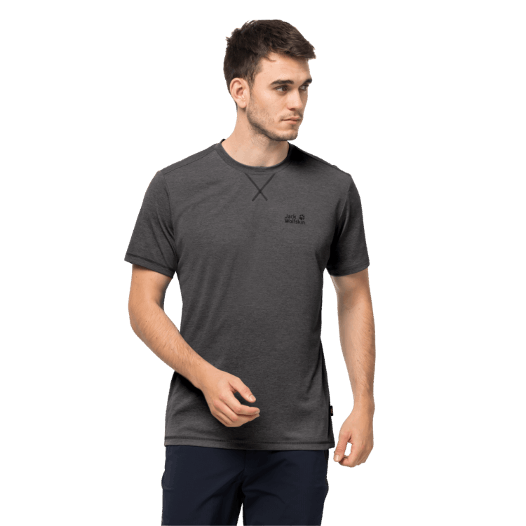 Collection Men's Crosstrail T Dark Steel Brand Jack Wolfskin