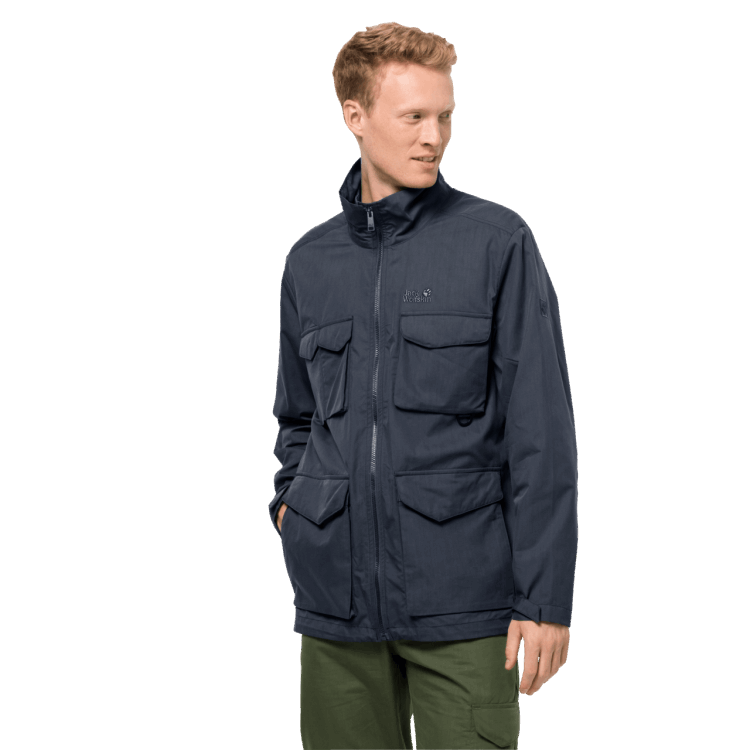 Men's Lakeside Trip Jacket Brand Jack Wolfskin Collection Night Blue