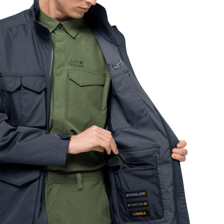 Men's Lakeside Trip Jacket Brand Jack Wolfskin Collection Night Blue