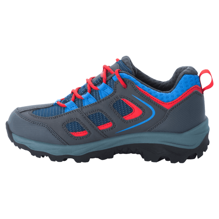 Kid's Vojo Texapore Low Blue-Red Origin Brand Jack Wolfskin